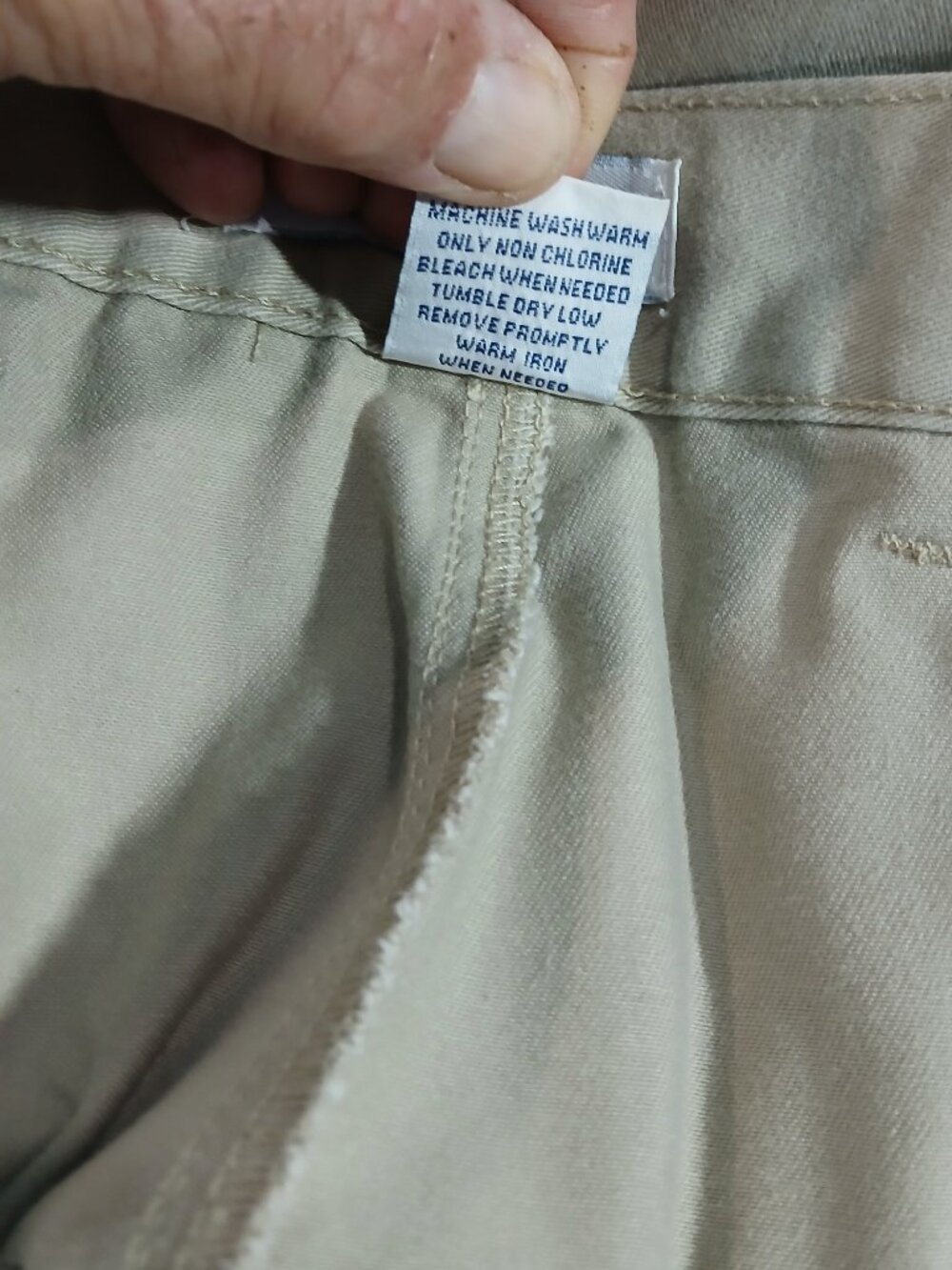 Cherokee Men's Khaki Pleated Golf Shorts Size 44 100% Cotton Classic Casual - Picture 6 of 10